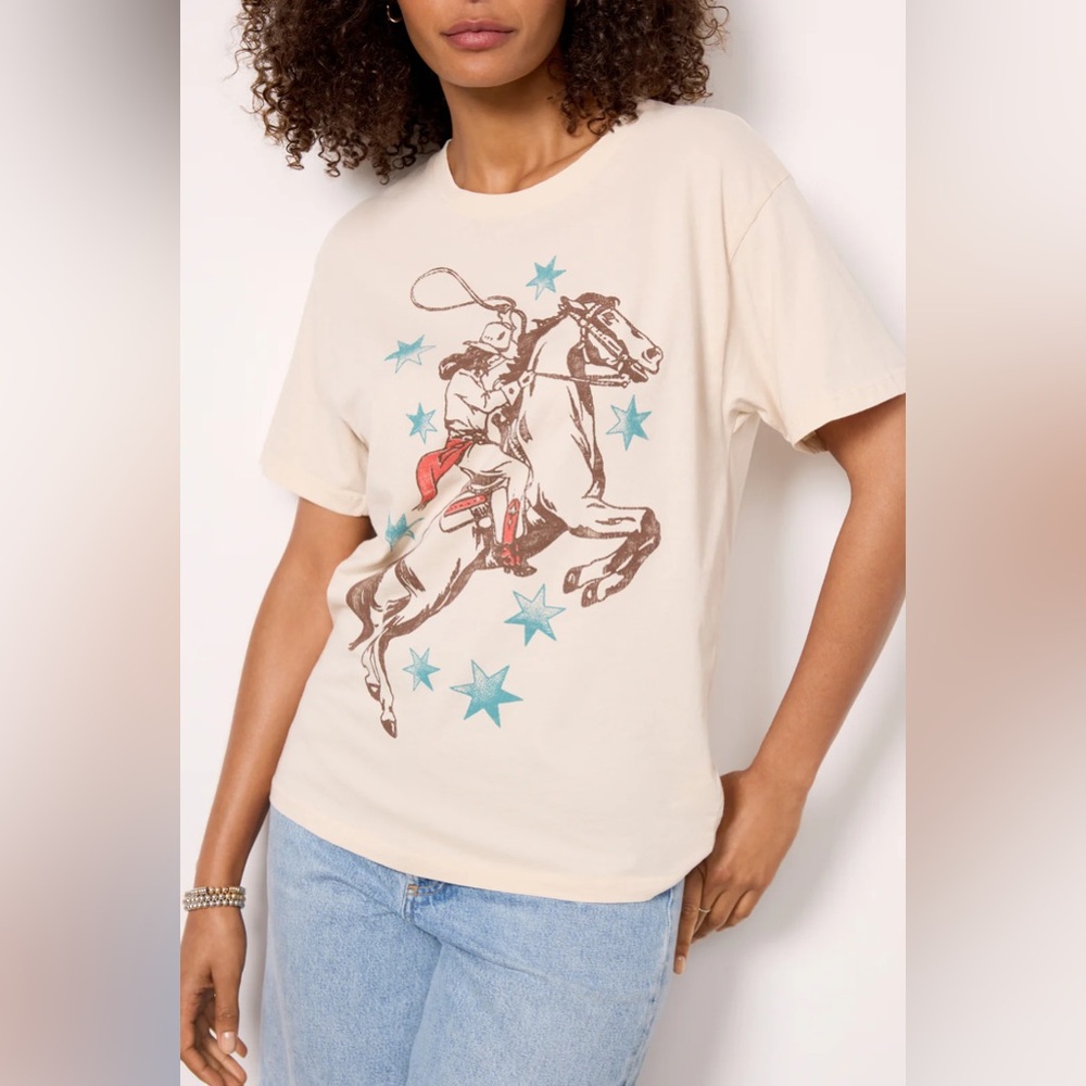 NWT Anthropologie Letluv Rodeo Tee, Size M